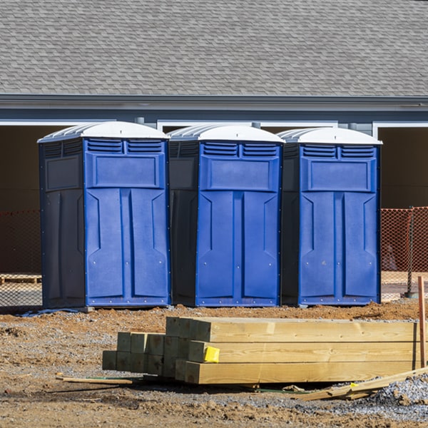 what is the maximum capacity for a single portable restroom in Burkett Texas